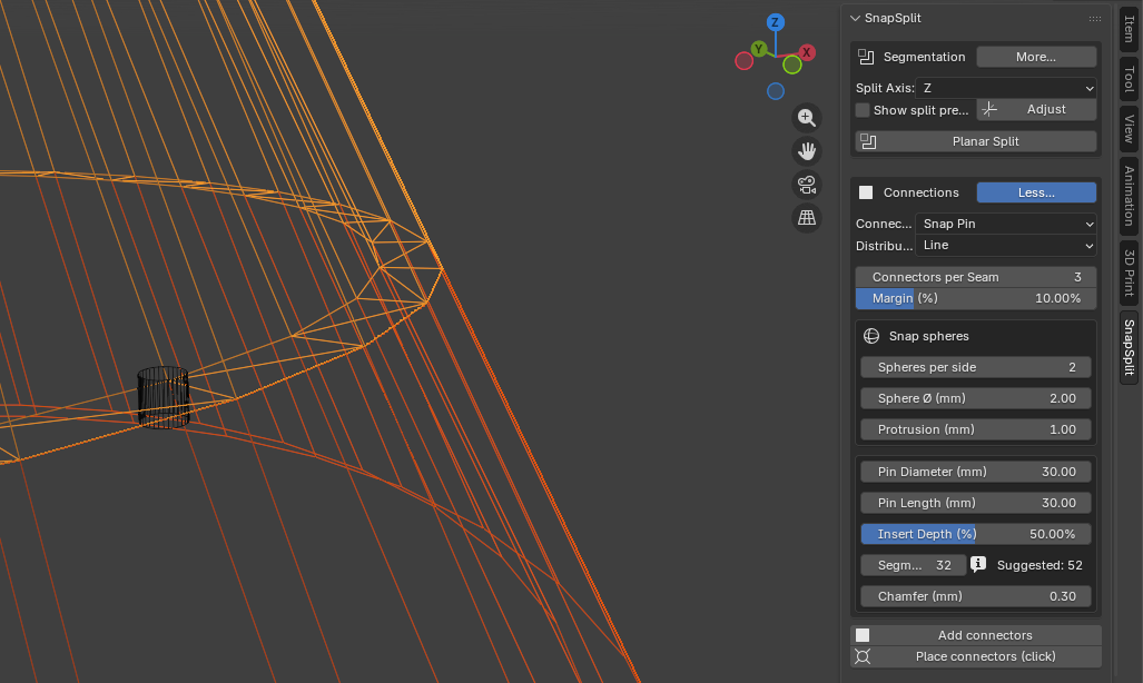 F.e. place connections per "click"
