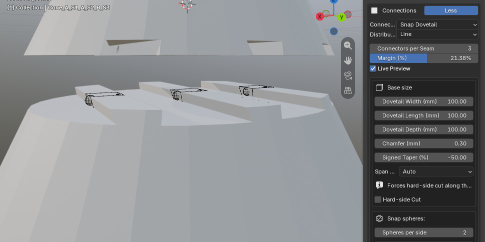 F.e. place connections per "click"